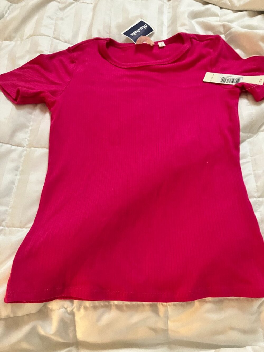 Ribbed Modal fusha scoop neck NWT size S